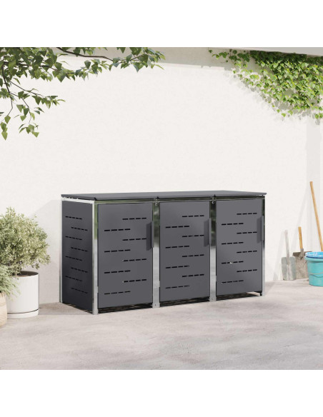 Stoccaggio contenitore a ruote Antracite 207 x 77,5 x 112,5 cm