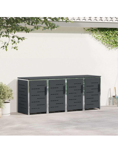 Stoccaggio contenitore a ruote Antracite 276 x 77,5 x 112,5 cm
