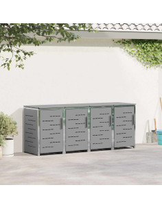 Stoccaggio contenitore a ruote Grigio 276 x 77,5 x 112,5 cm