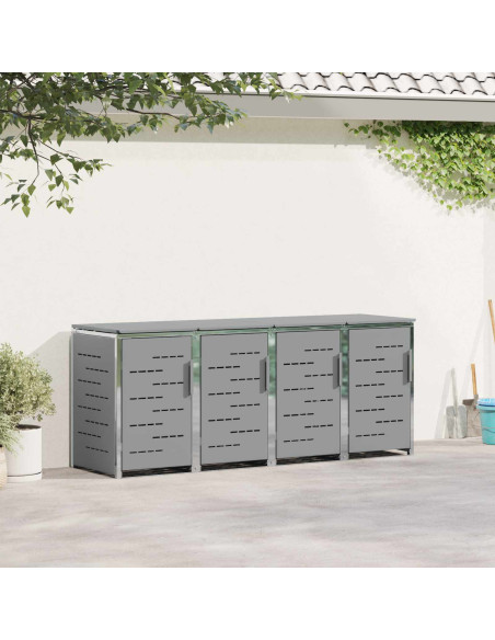 Stoccaggio contenitore a ruote Grigio 276 x 77,5 x 112,5 cm