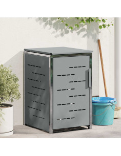 Stoccaggio contenitore a ruote Grigio 77,5 x 69 x 112,5 cm
