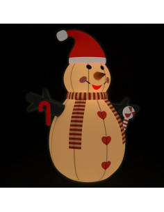 Pupazzo di neve gonfiabile con LED 300 cm 2