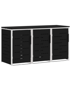 Stoccaggio contenitore a ruote Nero 207 x 77,5 x 112,5 cm 2