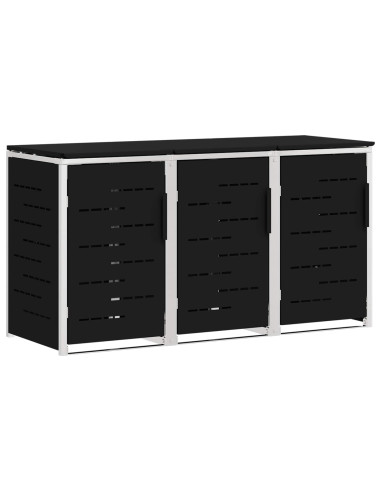 Stoccaggio contenitore a ruote Nero 207 x 77,5 x 112,5 cm