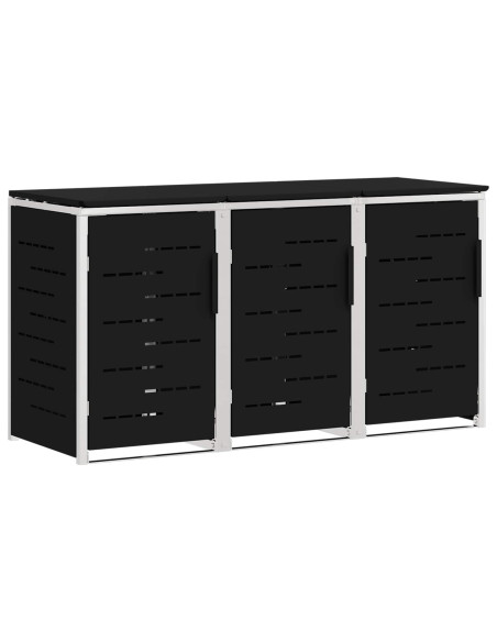 Stoccaggio contenitore a ruote Nero 207 x 77,5 x 112,5 cm