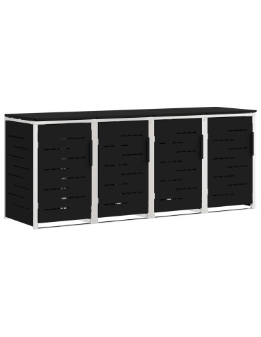 Stoccaggio contenitore a ruote Nero 276 x 77,5 x 112,5 cm