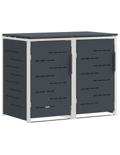 Stoccaggio contenitore a ruote Antracite 138 x 77,5 x 112,5 cm 2