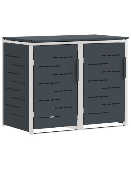 Stoccaggio contenitore a ruote Antracite 138 x 77,5 x 112,5 cm