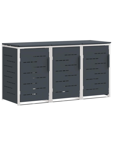 Stoccaggio contenitore a ruote Antracite 207 x 77,5 x 112,5 cm