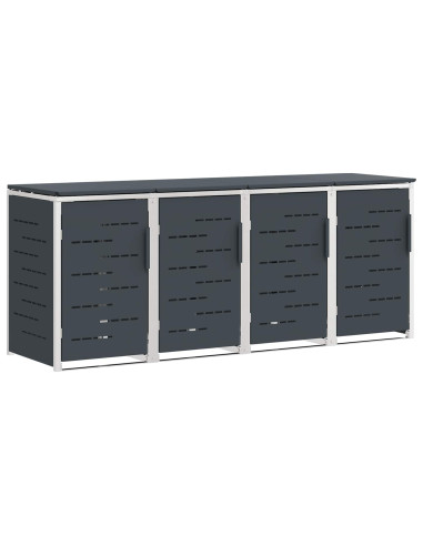 Stoccaggio contenitore a ruote Antracite 276 x 77,5 x 112,5 cm