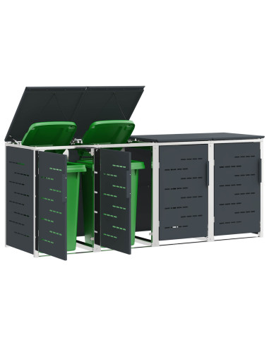 Stoccaggio contenitore a ruote Antracite 276 x 77,5 x 112,5 cm