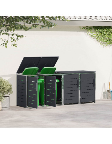 Stoccaggio contenitore a ruote Antracite 276 x 77,5 x 112,5 cm