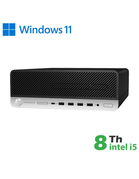 RINOVO HP PC REFURBISHED 600G4 400G5 SFF I5-8X00 DDR4 16GB SSD 480GB W11P NO DVD 1Y
