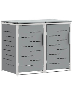 Stoccaggio contenitore a ruote Grigio 138 x 77,5 x 112,5 cm 2