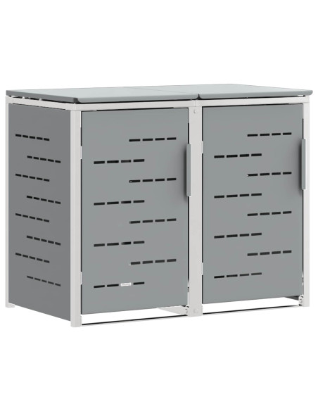 Stoccaggio contenitore a ruote Grigio 138 x 77,5 x 112,5 cm