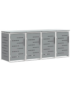 Stoccaggio contenitore a ruote Grigio 276 x 77,5 x 112,5 cm 2