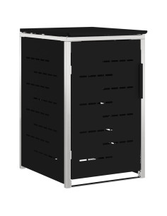 Stoccaggio contenitore a ruote Nero 77,5 x 69 x 112,5 cm 2