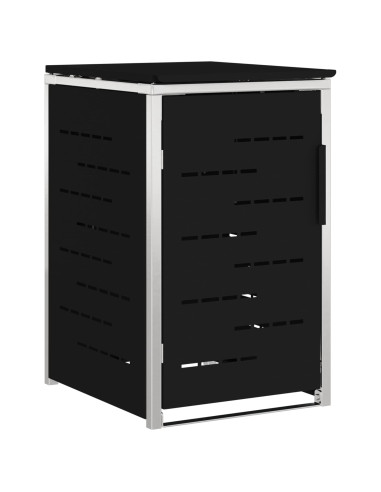 Stoccaggio contenitore a ruote Nero 77,5 x 69 x 112,5 cm