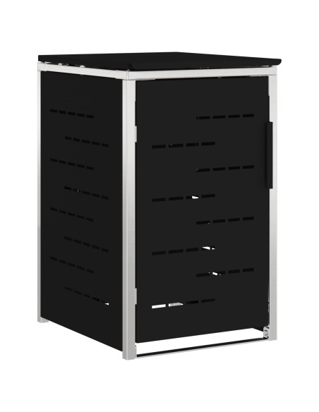 Stoccaggio contenitore a ruote Nero 77,5 x 69 x 112,5 cm