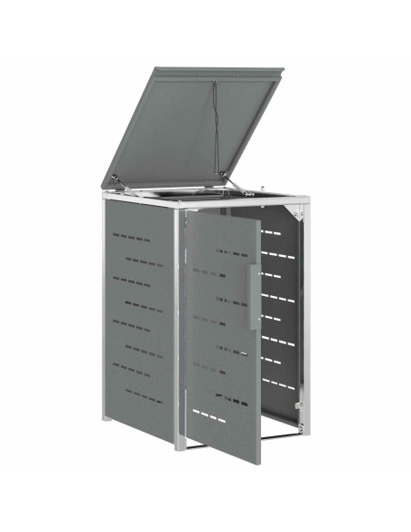 Stoccaggio contenitore a ruote Grigio 77,5 x 69 x 112,5 cm