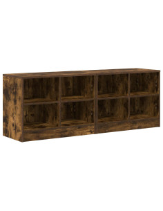 Armadietto per letto 2 pcs Rovere Fumo 66 x 33 x 48 cm