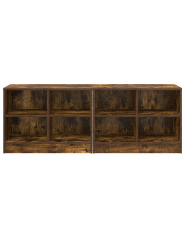 Armadietto per letto 2 pcs Rovere Fumo 66 x 33 x 48 cm