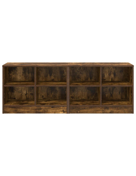 Armadietto per letto 2 pcs Rovere Fumo 66 x 33 x 48 cm