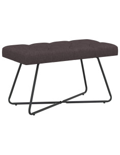 Panchina con bottoni imbottiti Marrone Scuro 80 x 40 x 46 cm