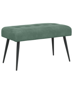 Panchina con bottoni imbottiti Verde Mare 80 x 40 x 46 cm