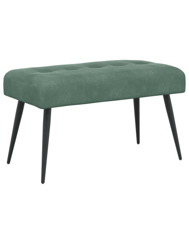 Panchina con bottoni imbottiti Verde Mare 80 x 40 x 46 cm