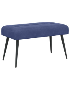 Panchina con bottoni imbottiti Blu Polizia 80 x 40 x 46 cm