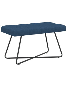Panchina con bottoni imbottiti Blu 80 x 40 x 46 cm Tessuto