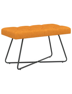 Panchina con bottoni imbottiti Giallo Scuro 80 x 40 x 46 cm