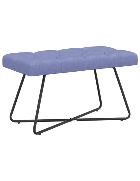 Panchina con bottoni imbottiti Blu jeans 80 x 40 x 46 cm