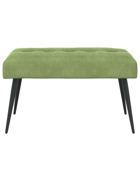Panchina con bottoni imbottiti Verde chiaro 80 x 40 x 46 cm