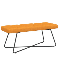 Panchina con bottoni imbottiti Giallo Scuro 110 x 40 x 46 cm