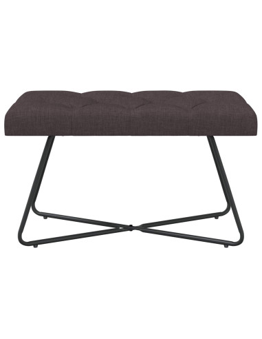 Panchina con bottoni imbottiti Marrone Scuro 80 x 40 x 46 cm