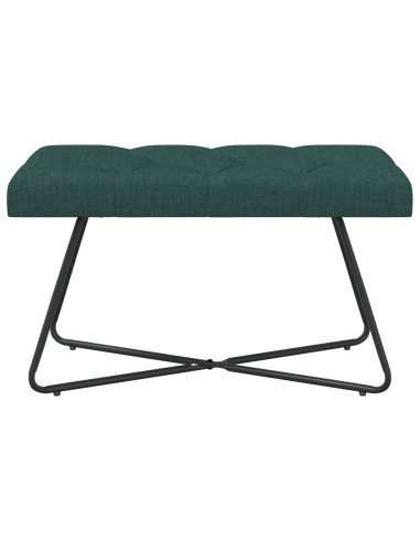Panchina con bottoni imbottiti Verde Scuro 80 x 40 x 46 cm