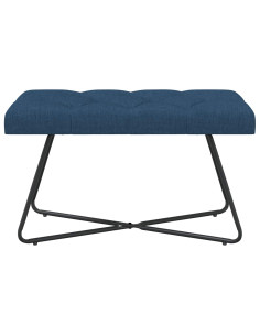 Panchina con bottoni imbottiti Blu 80 x 40 x 46 cm Tessuto 2