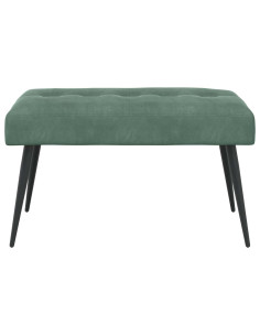 Panchina con bottoni imbottiti Verde Mare 80 x 40 x 46 cm 2
