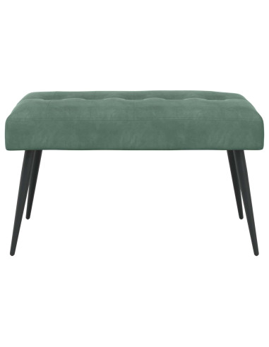 Panchina con bottoni imbottiti Verde Mare 80 x 40 x 46 cm
