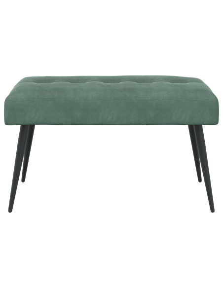 Panchina con bottoni imbottiti Verde Mare 80 x 40 x 46 cm