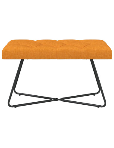 Panchina con bottoni imbottiti Giallo Scuro 80 x 40 x 46 cm