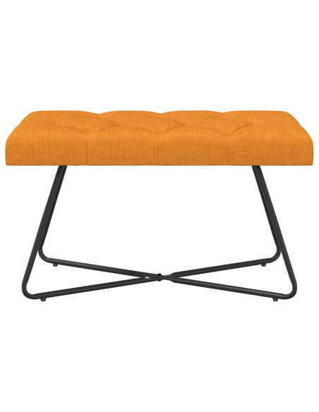 Panchina con bottoni imbottiti Giallo Scuro 80 x 40 x 46 cm