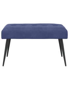 Panchina con bottoni imbottiti Blu Polizia 80 x 40 x 46 cm 2