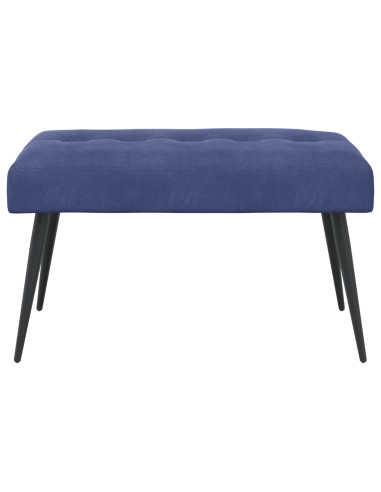 Panchina con bottoni imbottiti Blu Polizia 80 x 40 x 46 cm