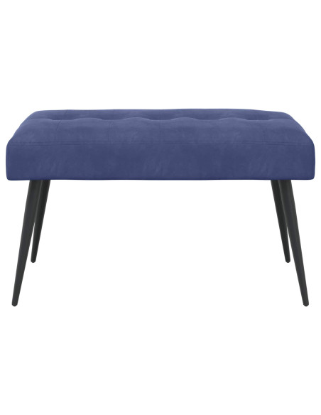Panchina con bottoni imbottiti Blu Polizia 80 x 40 x 46 cm
