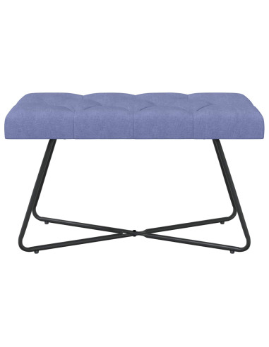 Panchina con bottoni imbottiti Blu jeans 80 x 40 x 46 cm