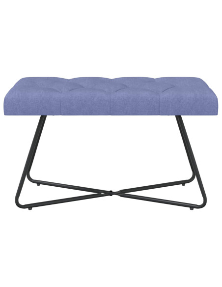 Panchina con bottoni imbottiti Blu jeans 80 x 40 x 46 cm