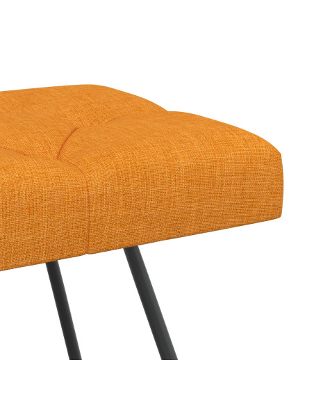 Panchina con bottoni imbottiti Giallo Scuro 110 x 40 x 46 cm